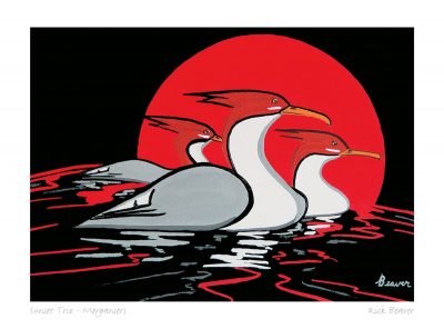 Sunset Trio – Mergansers