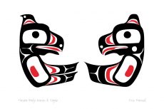 Haida Baby Raven & Eagle