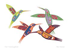 Four Hummingbirds
