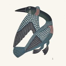 Tuulliq Taanisqtuq (dancing Loon) (Stonecut, 81.5 x 74.5cm)