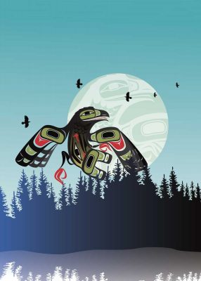 Crow Drum Full Moon