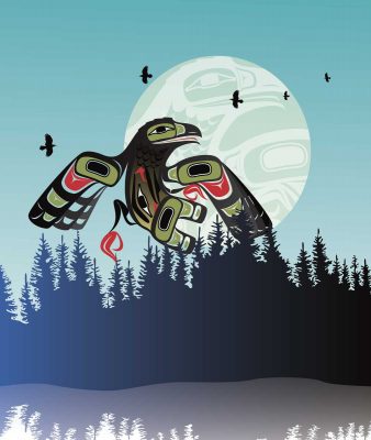 Crow Drum Full Moon