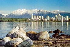 Winter Cityscape, Kitsilano Beach, BC