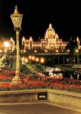 City Lights, Legislative Buildings, Victoria, BC
