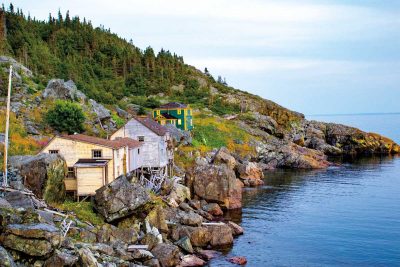 Round harbour abandoned village NL