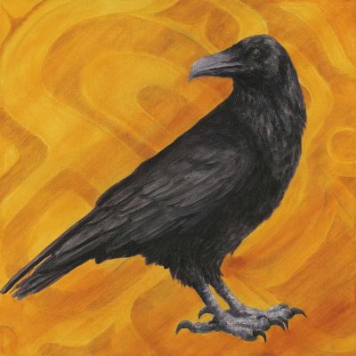 Raven's Domain, Stonecut, 55.6 x 63.3 cm