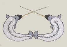 Sparring Narwhals (Lithograph, 76.5x109cm)