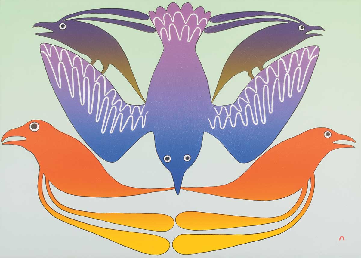 Feathered Rainbow, 2002, lithograph (57.4 x 76.3 cm)