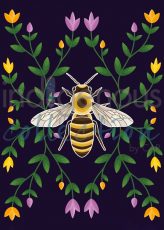 Honey Bee and Ojibwe Floral