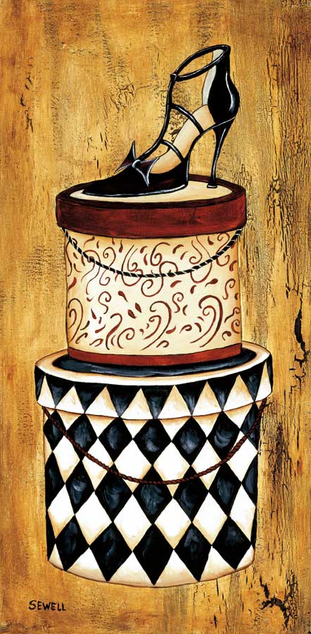 Vintage Hat Box II by artist  Krista Sewell