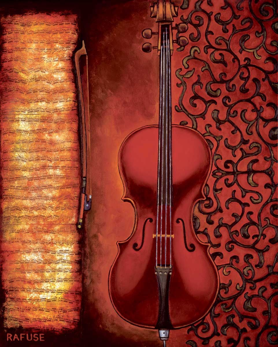 Red Cello by artist  Will Rafuse