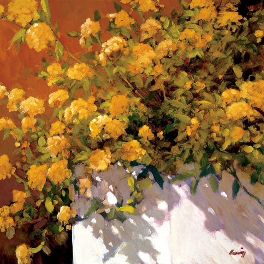Yellow Geraniums by artist  Philip Craig