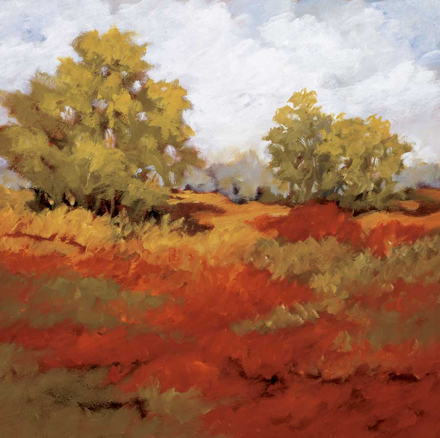 Scarlet Fields I by artist  Maija  Baynes