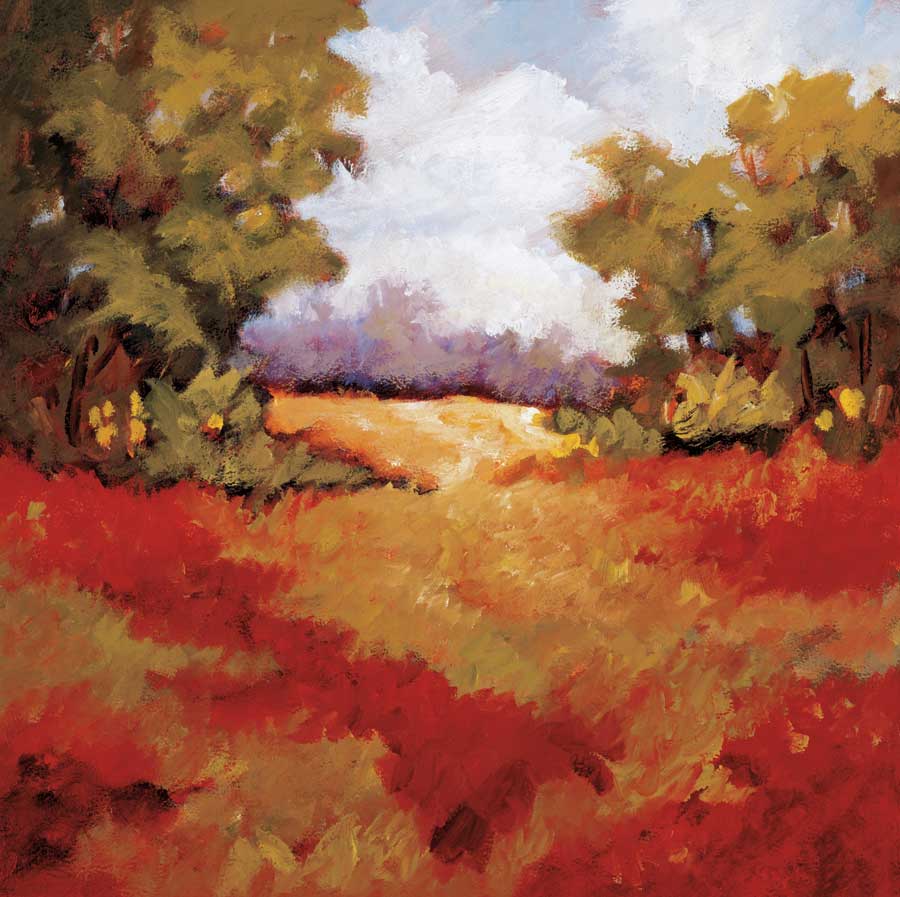 Scarlet Fields II by artist  Maija  Baynes