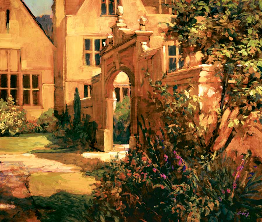Sunlit Courtyard by artist  Philip Craig