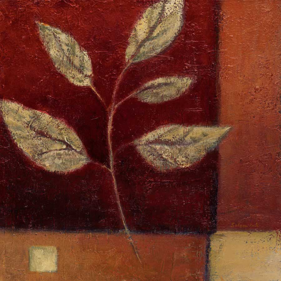 Crimson Leaf Study I by artist  Ursula Salemink-Roos