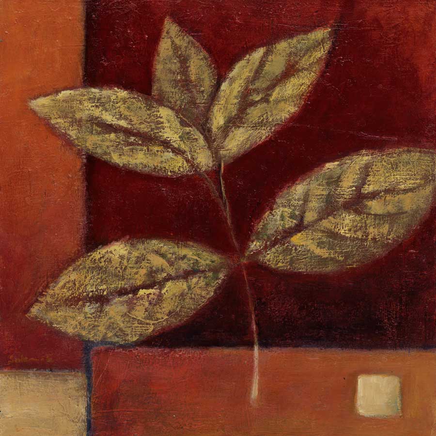 Crimson Leaf Study II by artist  Ursula Salemink-Roos