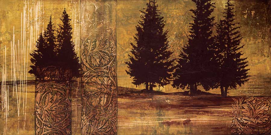 Forest Silhouettes II by artist  Linda Thompson