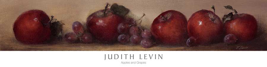 Apples and Grapes by artist  Judith Levin