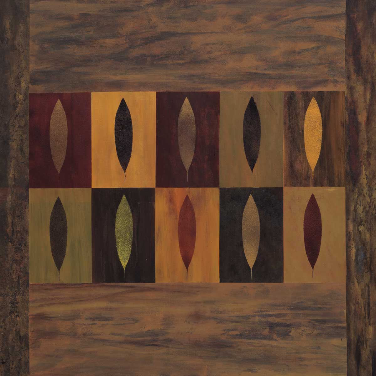 Ten Leaves by artist  Earl  Kaminsky