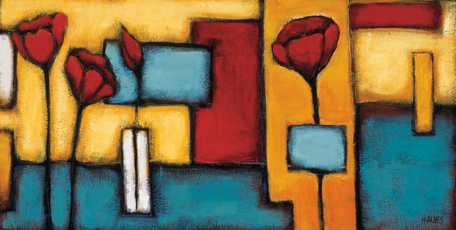 Floral Abstract II by artist  H. Alves