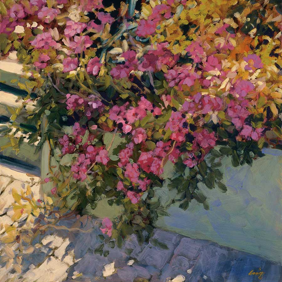 Steps and Summer Flowers by artist  Philip Craig