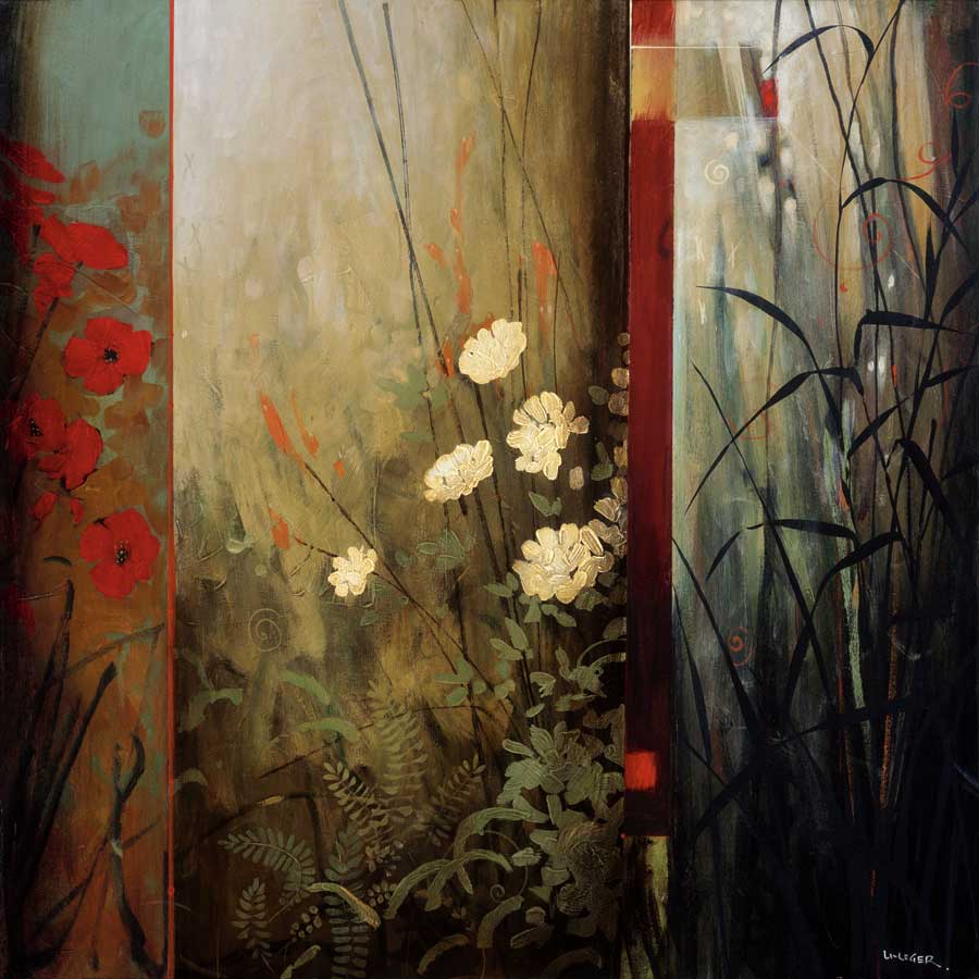 Rainforest Poppies by artist  Don Li-Leger