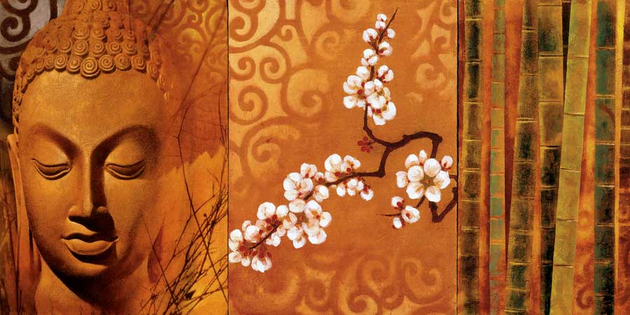 Buddha Panel by artist  Keith Mallett