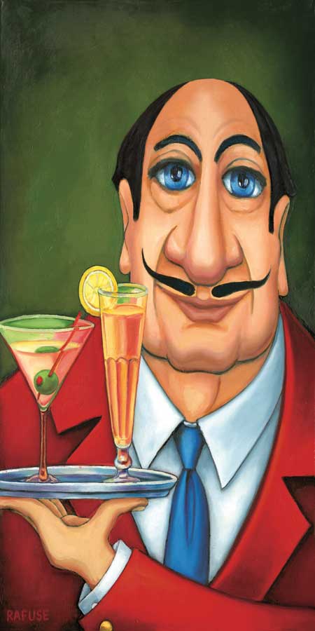 Sirio the Waiter by artist  Will Rafuse