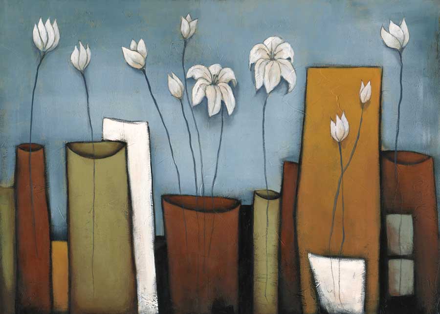 Cityscape Floral I by artist  H. Alves