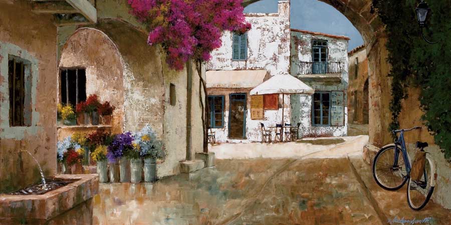 Picking Up Flowers by artist Gilles Archambault