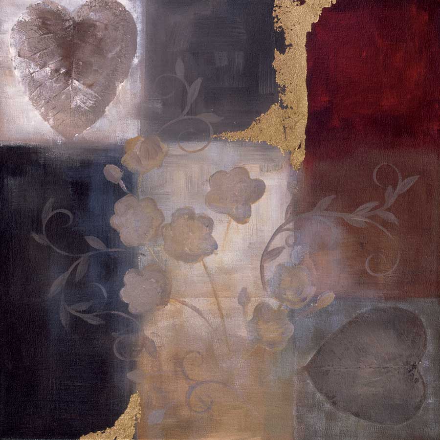 Autumn Accent Floral I by artist Laurie Maitland