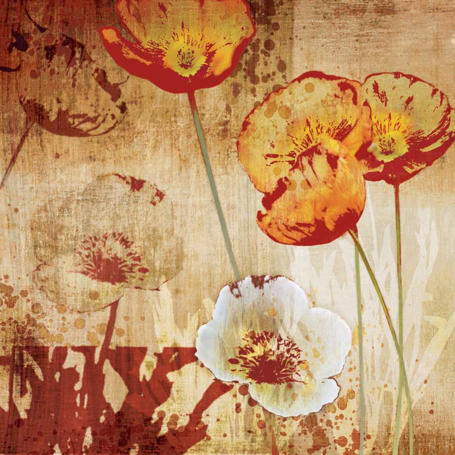 Poppy Heat I by artist Tandi Venter