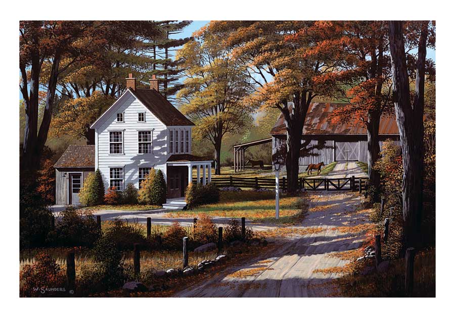 Rustling Leaves by artist Bill Saunders