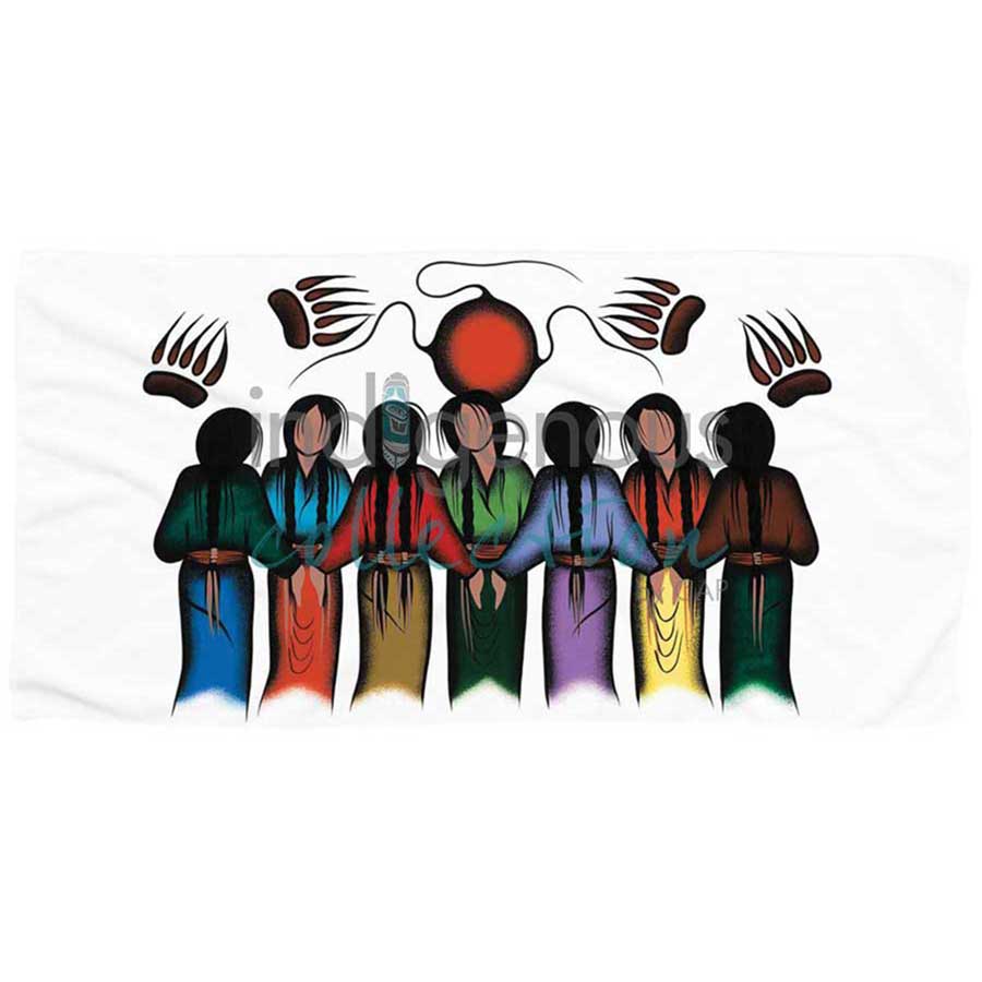Community Strength Bath/Beach Towel by artist Simone McLeod