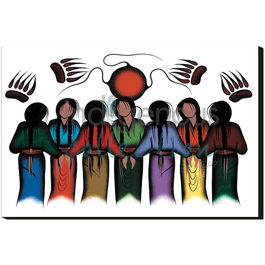 Community Strength by artist Simone McLeod - Ojibway. Indigenous Collection