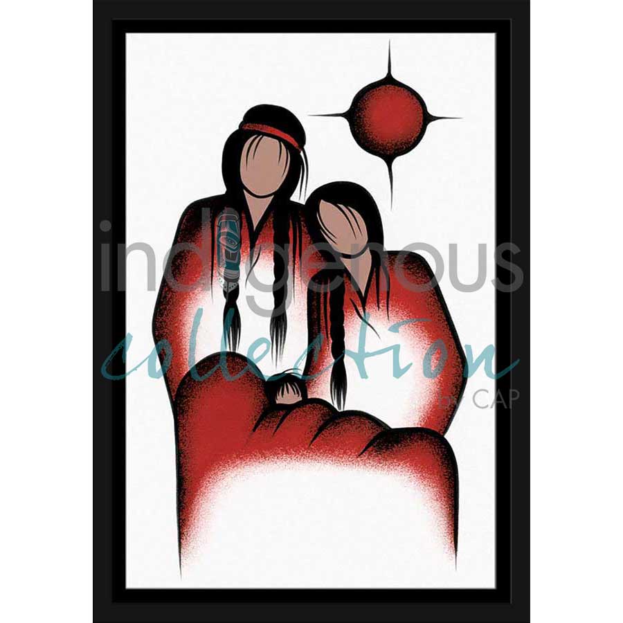 The Gift (Red) by artist Simone McLeod - Ojibway. Indigenous Collection