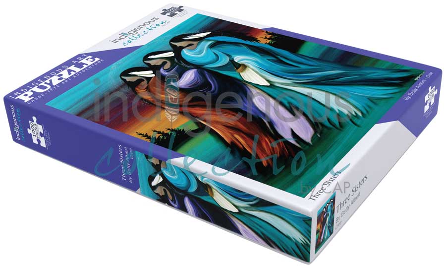 Three Sisters Puzzle - 1000 Pcs by artist Betty Albert. Indigenous Collection.