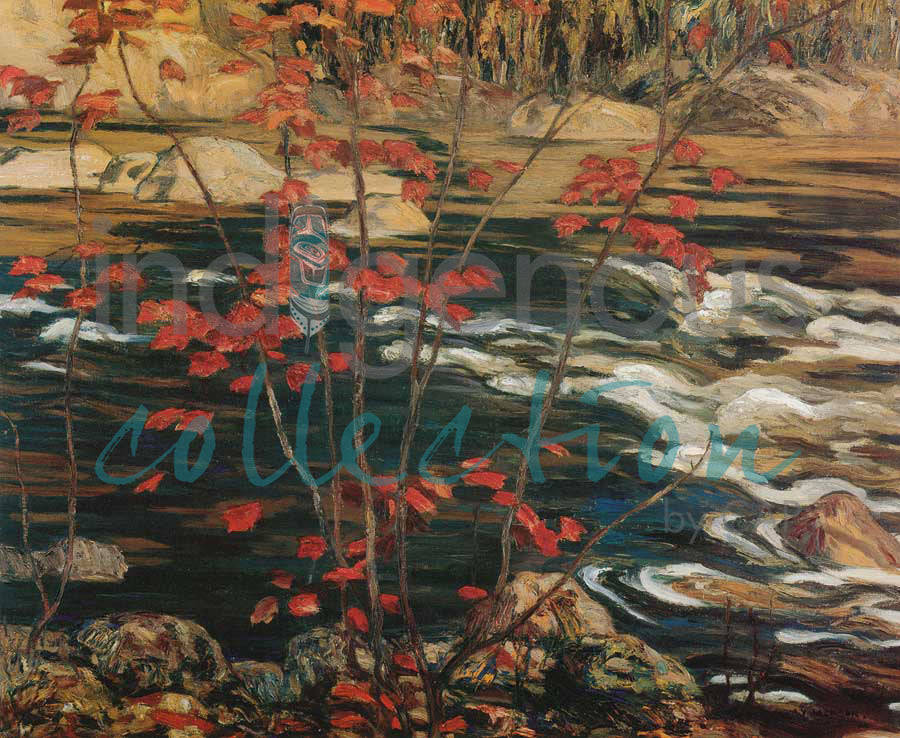 The Red Maple by artist A.Y. Jackson