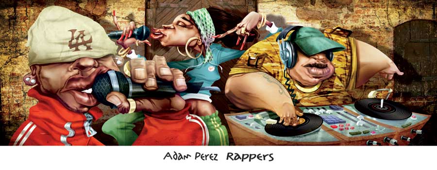 Rapper's by artist Adam Perez
