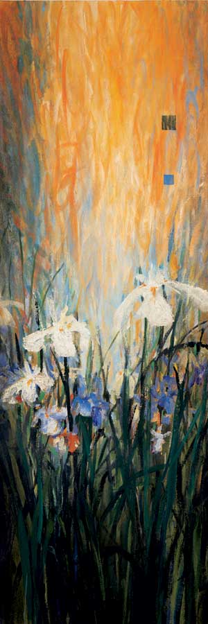 Golden Winged Garden II by artist Don Li-Leger