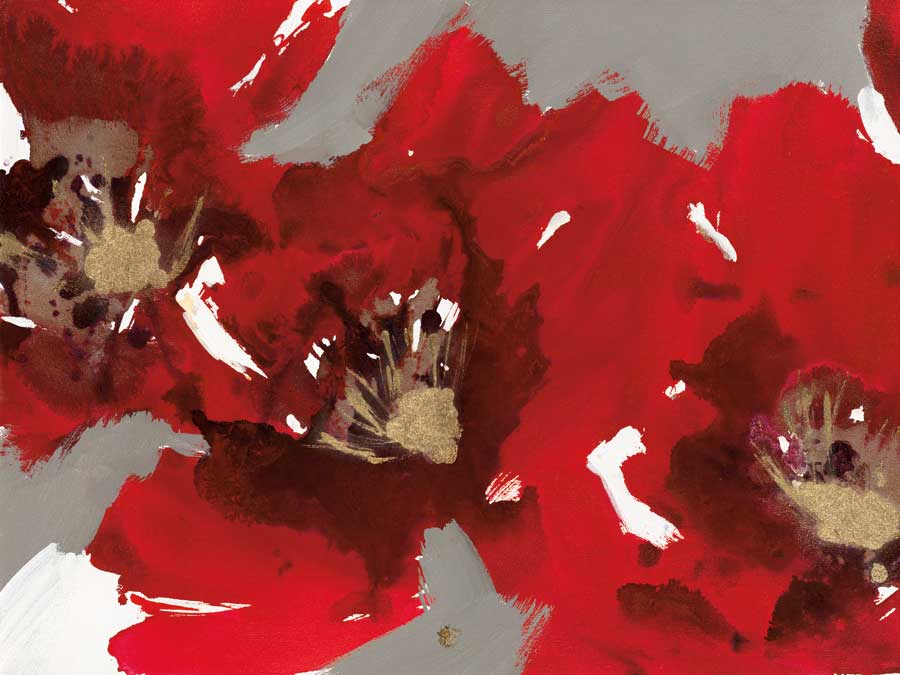 Red Poppy Forest I by artist Natasha Barnes