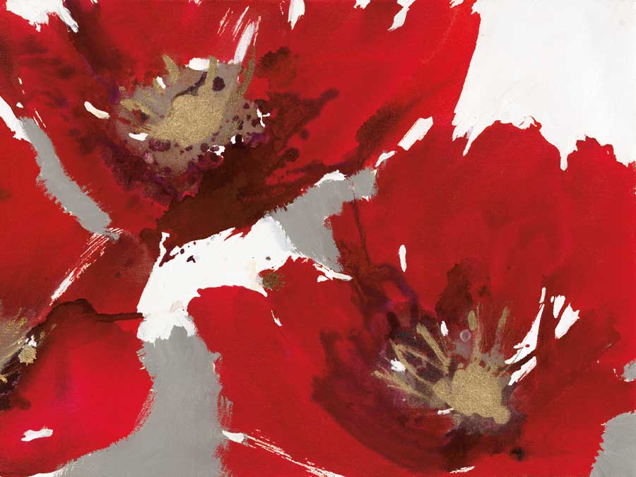 Red Poppy Forest II by artist Natasha Barnes