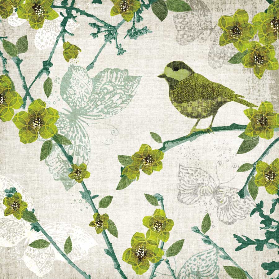 Birds and Butterflies II by artist Tandi Venter