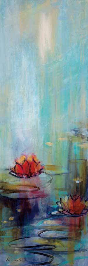 Aqua Lotus I by artist Karen Lorena Parker
