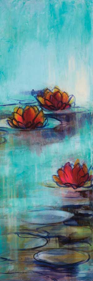 Aqua Lotus II by artist Karen Lorena Parker