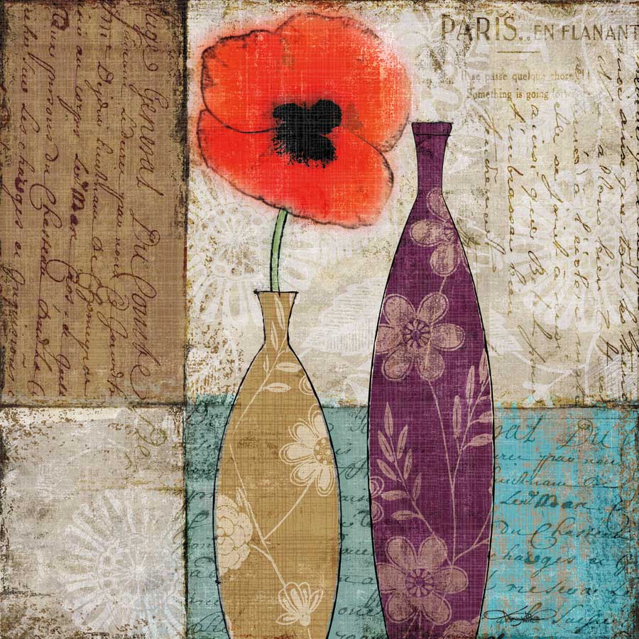 Le Pavot Rouge by artist Keith  Mallett