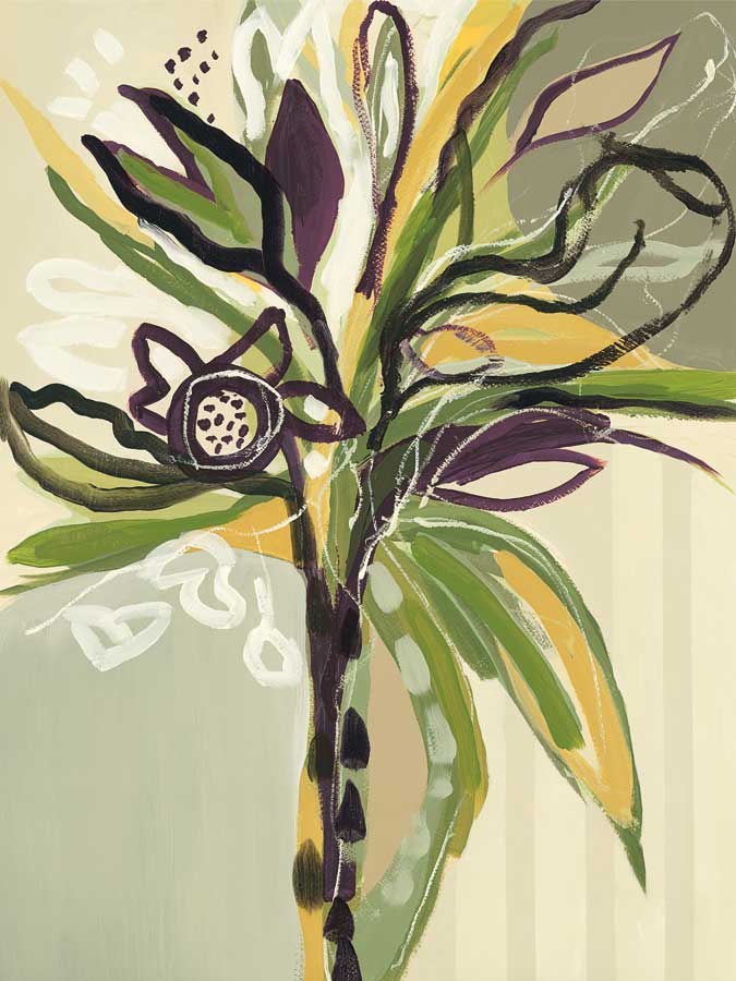 Serene Floral I by artist Angela Maritz