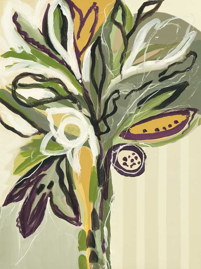 Serene Floral II by artist Angela Maritz