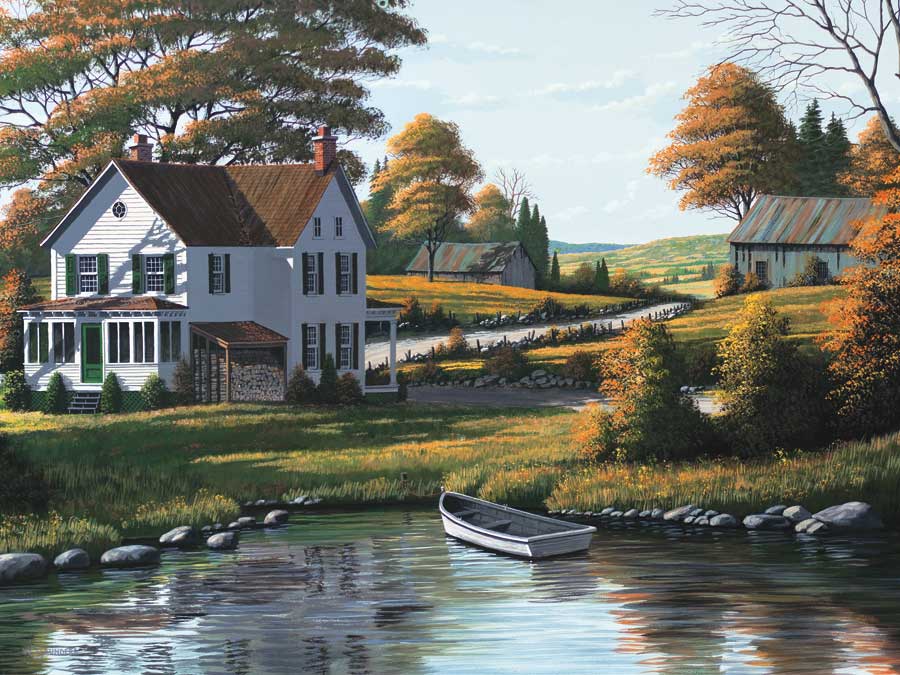 Along the Riverbank by artist Bill Saunders